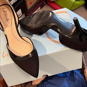 Life Stride Black Patent Heels